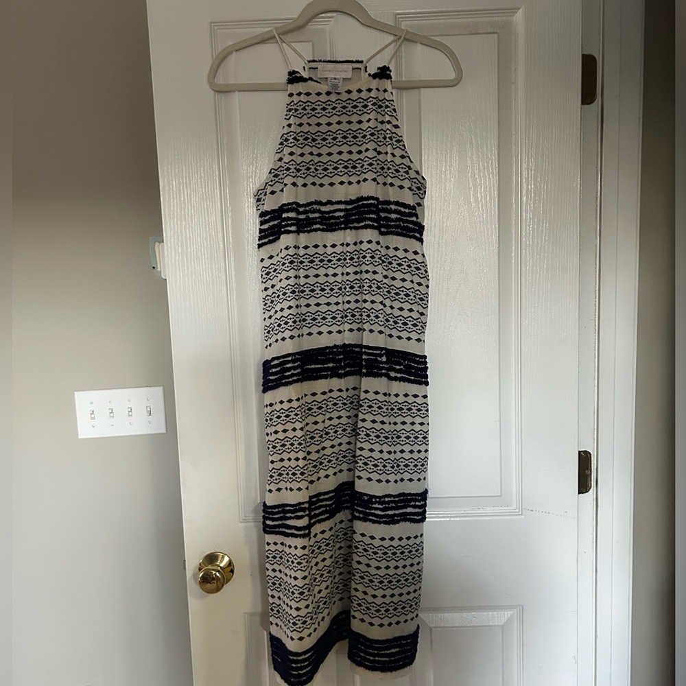 Corey Lynn Calter striped navy and white nautical dress
